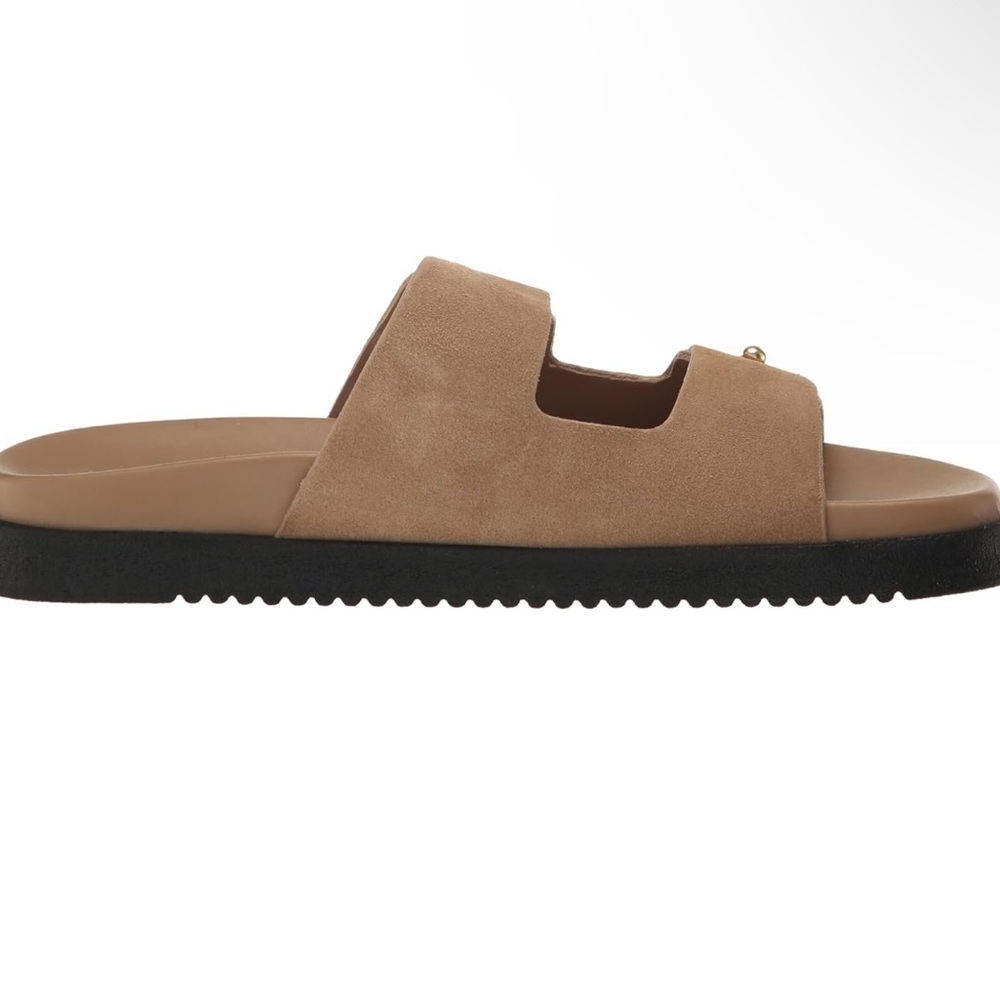 Tan Slide Sandals - Picture 3 of 7